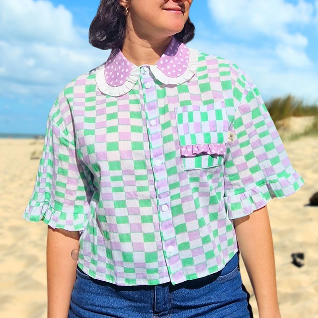 Chemise upcyclée Stella – Taille M
