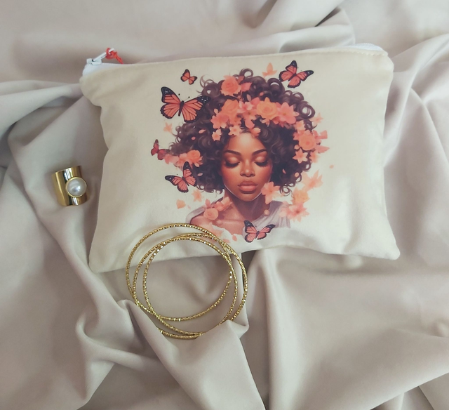 pochette  motif femme 