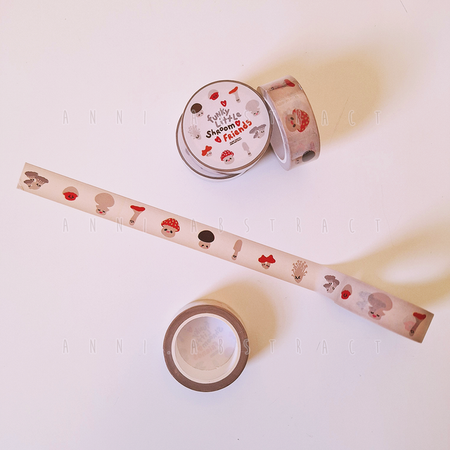 Original Art | "Funky Little Shroom Friends" Washi Tape
