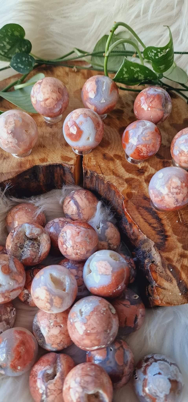 Candy Floss Agate Small Sphere