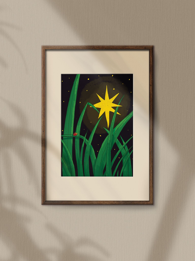 The Ladybird and Star // A5 Print