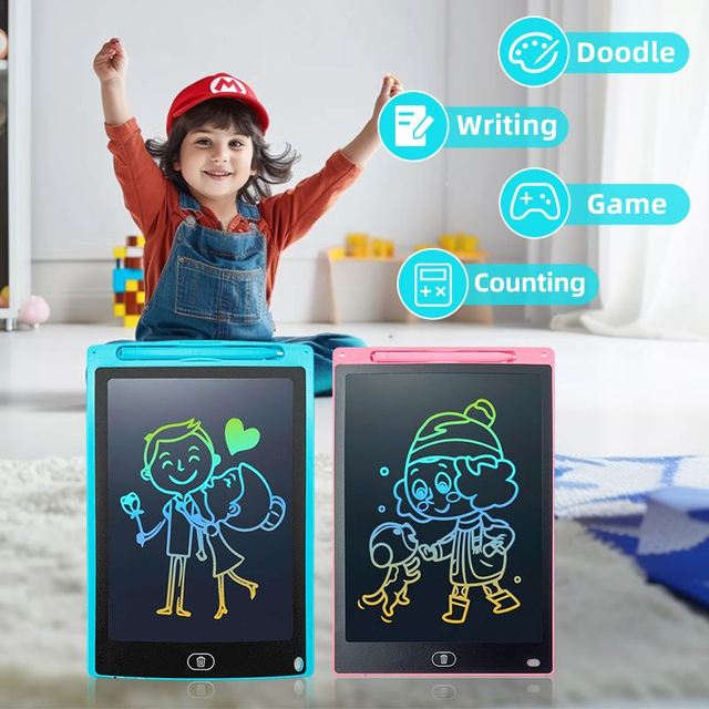 12 Inch LCD Writing Tablet for Kids Electronic Drawing Pad Doodle Board for Kids Random Color