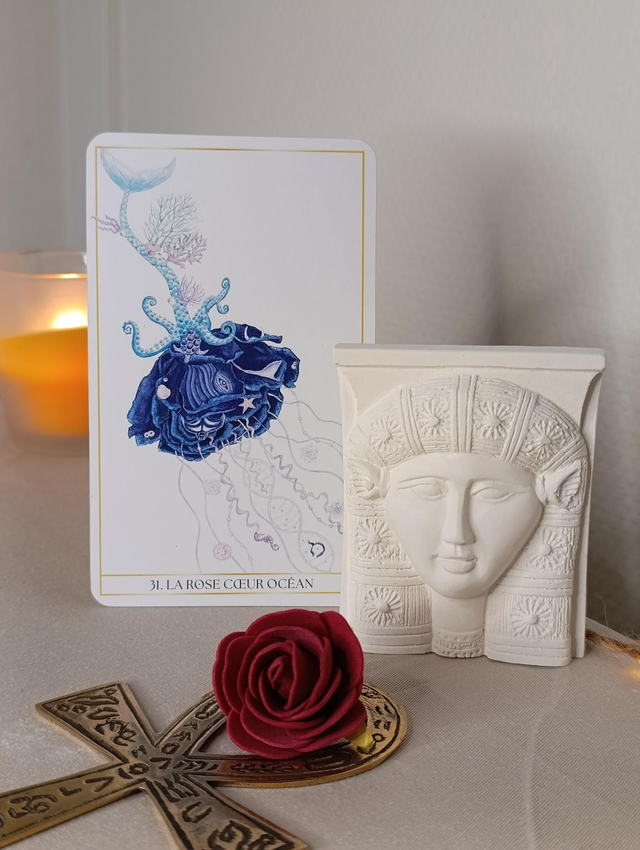 Statuette Hathor - Rose Océan -