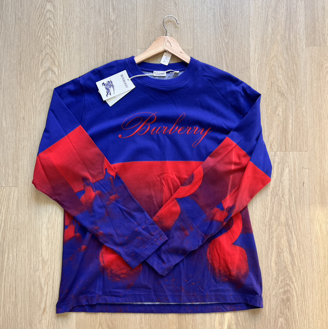 Burberry Longs Leaves Blue Size XL - NEW