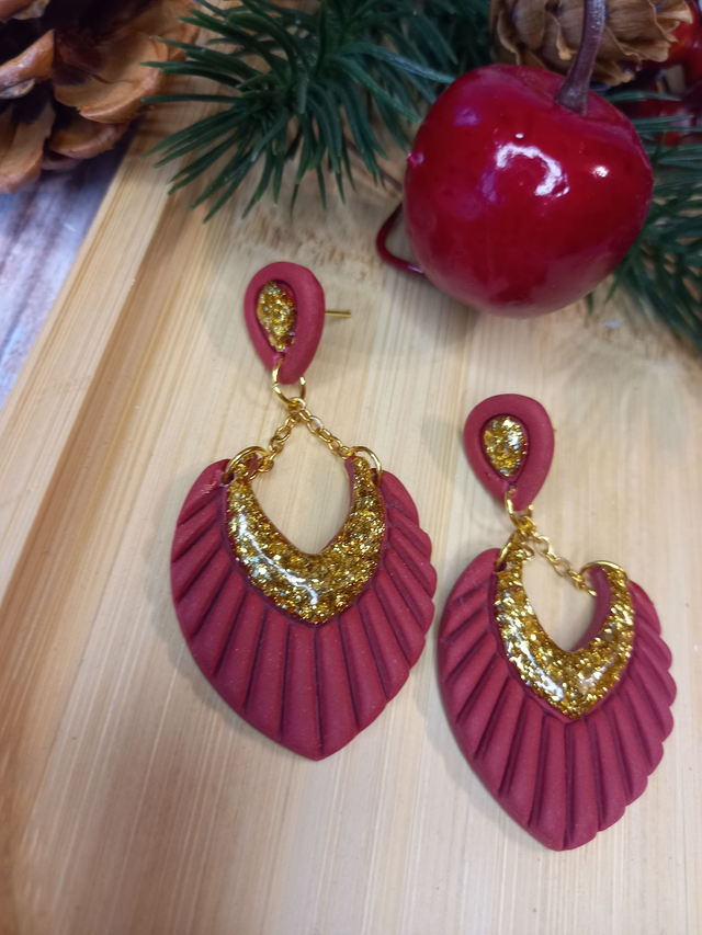 red velvet  boucles d'oreilles
