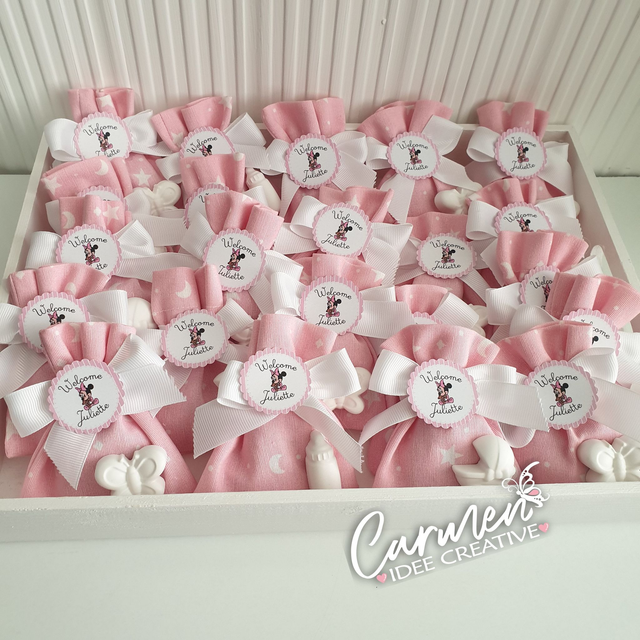 Sacchetti nascita con gessetto calamita 