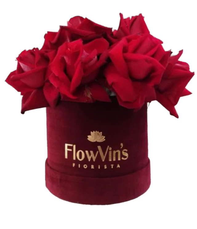 Flower Box con rose rosse