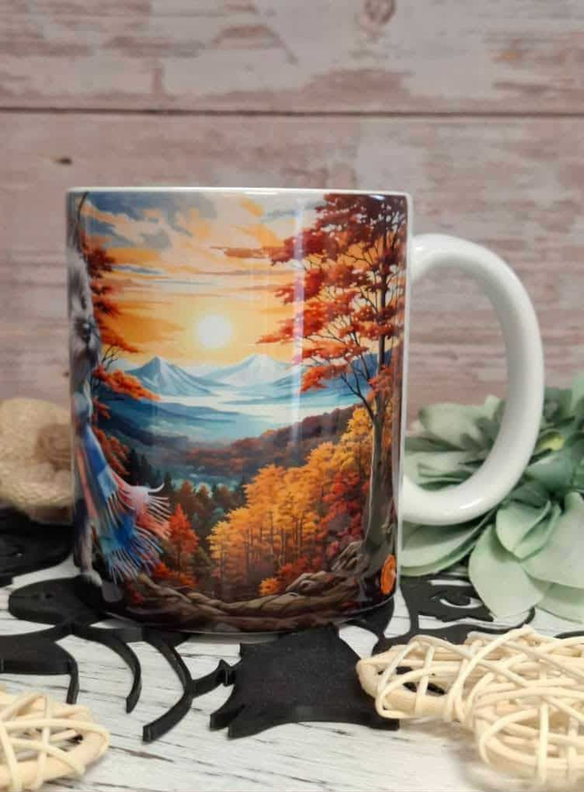 Mug blanc cairn terrier d automne