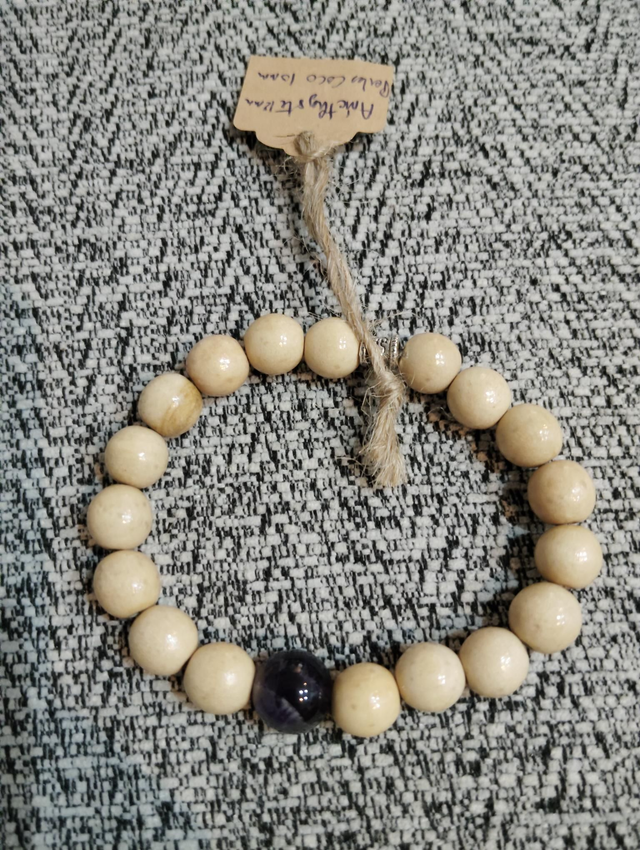 N45 Perle coco/Améthyste 