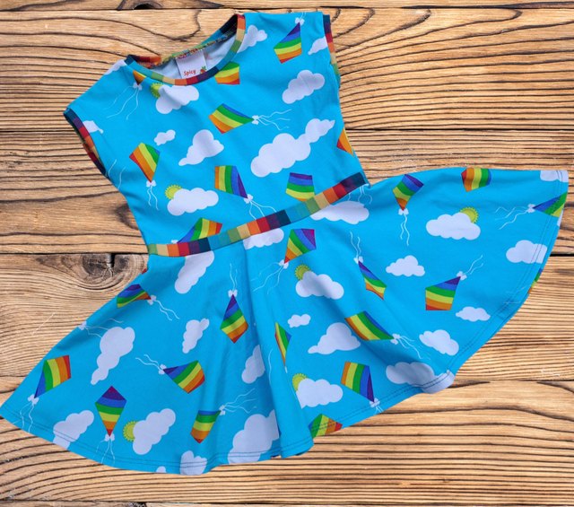 Dahlia Dress - Rainbow Kites
