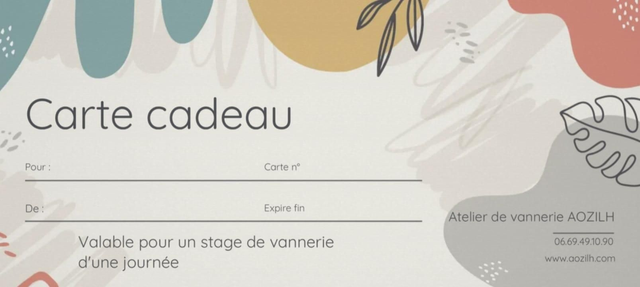 Stage de vannerie d'une journée 