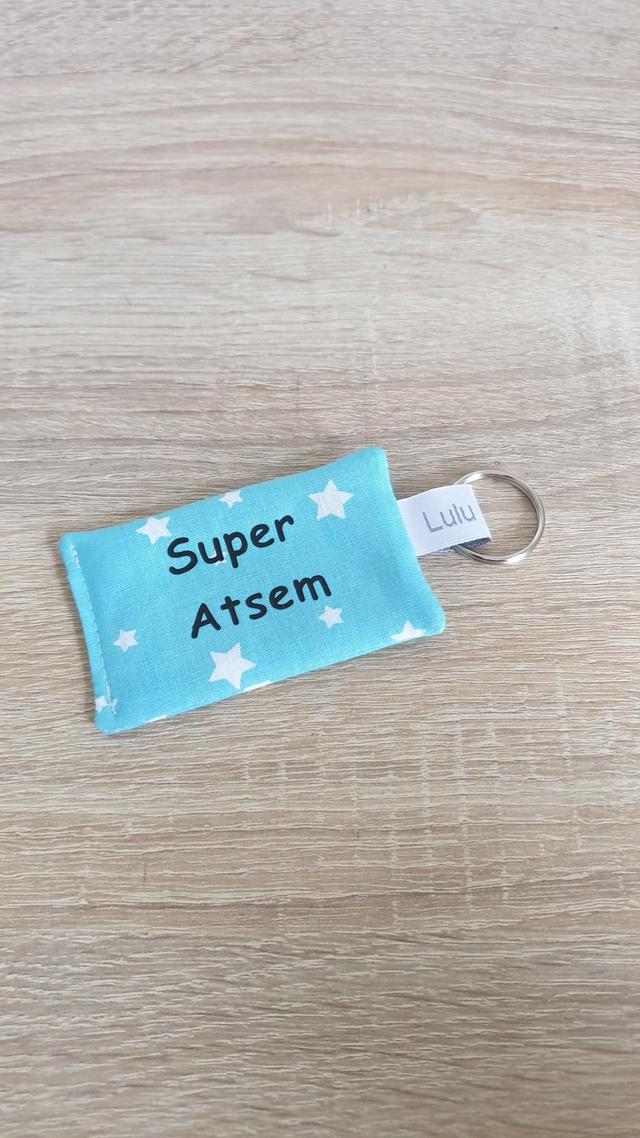 Porte clés Super Atsem (turquoise)