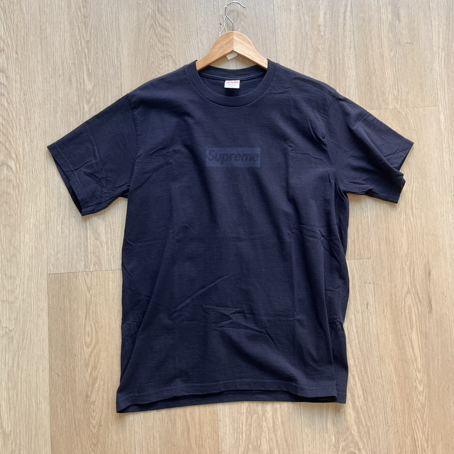 Supreme T-Shirt Box logo Blue on Blue Size M - PRE-OWNED