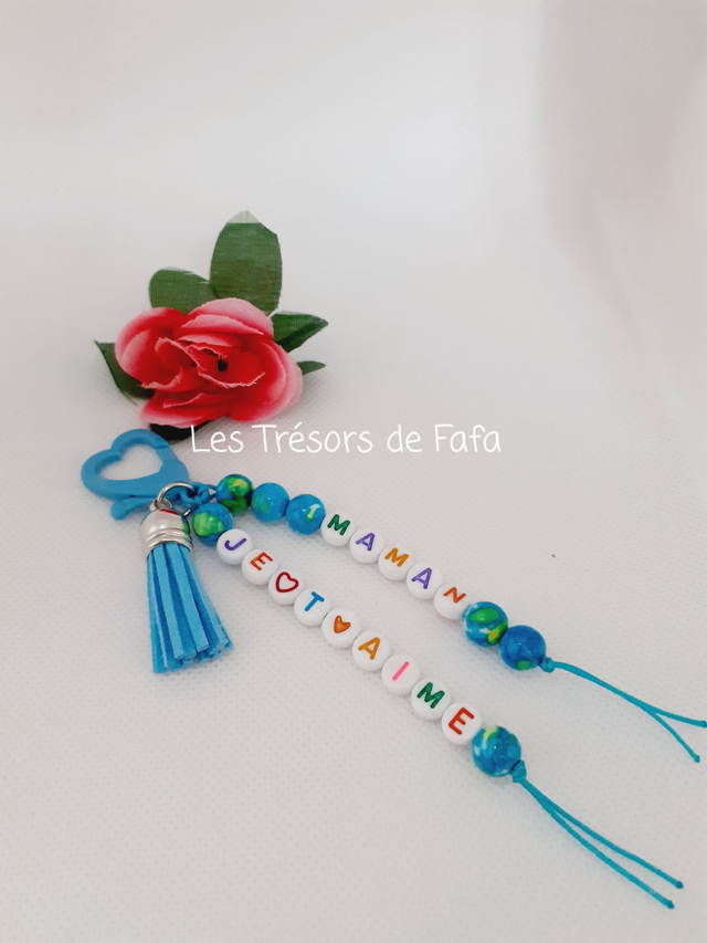 Porte-clés fait-main maman