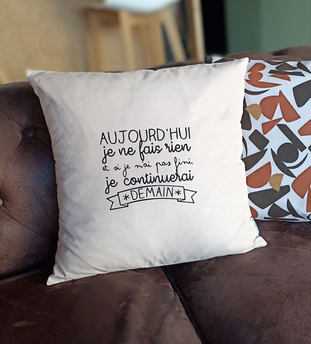 Coussin citation / Pause