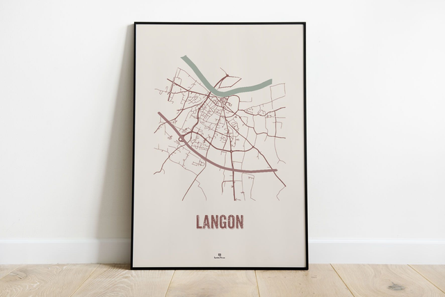 ♡19  Langon “ Plan de la ville &quot;