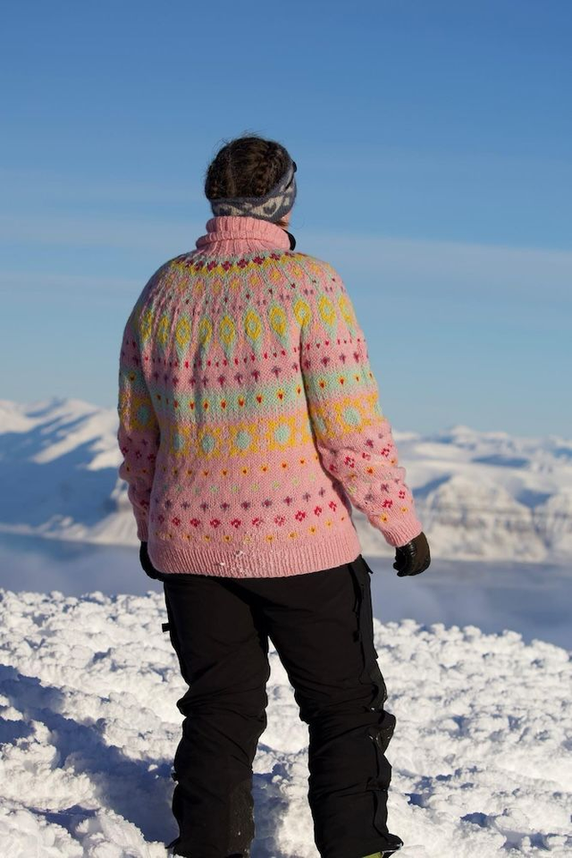 Kathmandu Polar Sweater Kit - Col 04 (Cotton Candy Troll) - Wool &amp; Pattern - Linka Neumann