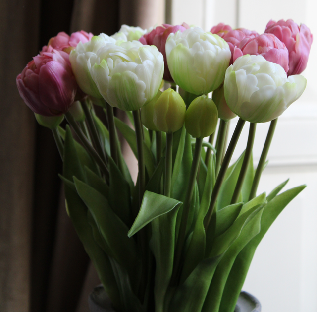 Pioen Tulpen bos Old Pink  (44cm) 