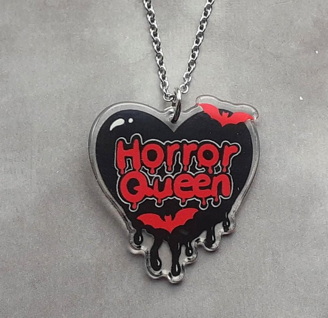 Horror Queen Acrylic Necklace 