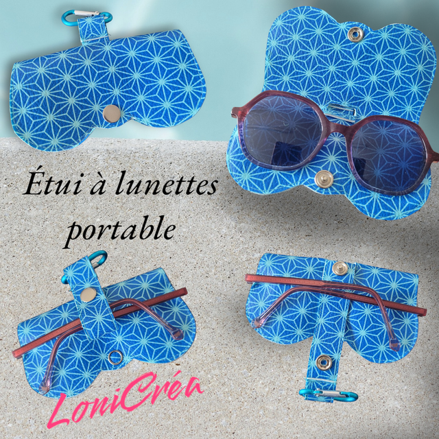 Etui à lunettes "bleu"