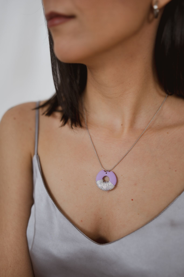 Necklace with Polymer Clay ~ Teresa