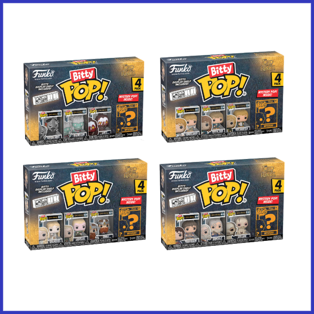 Blister 4 figures Bitty POP The Lord of the Rings