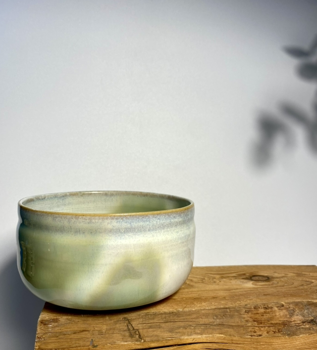 Matcha Schale creme-grün