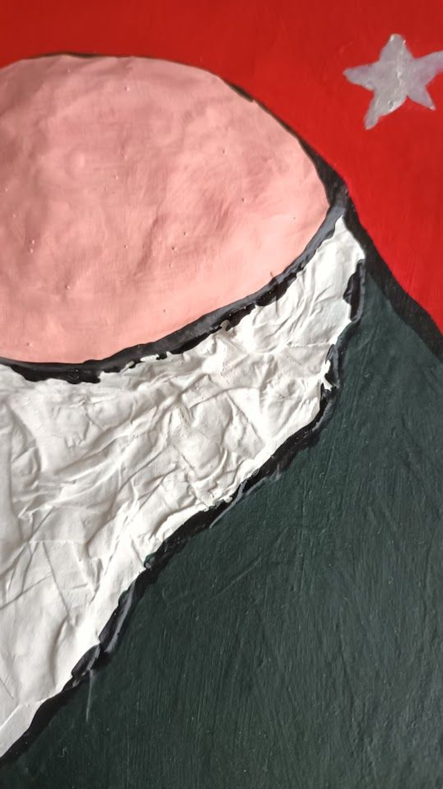 TROIS GNOMES DE NOEL, vert bouteille, décoration fait main en papier mâché