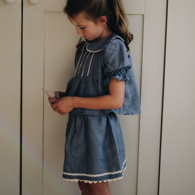 Octavia Skirt - Blue