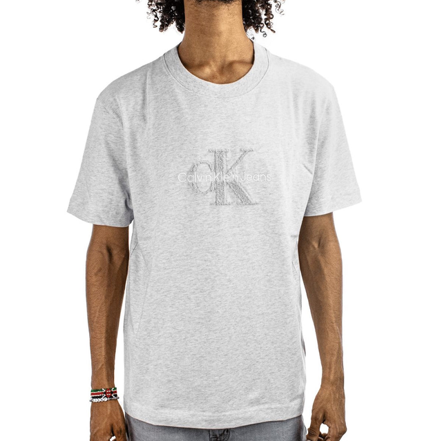 T-shirt Calvin Klein Ivory Grey Heather réf J30J326158 P6G