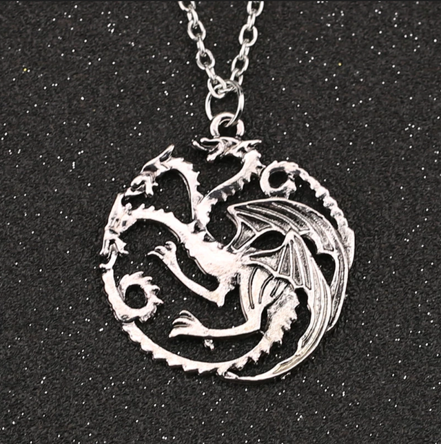 Collana Game of Thrones Drago a 3 teste