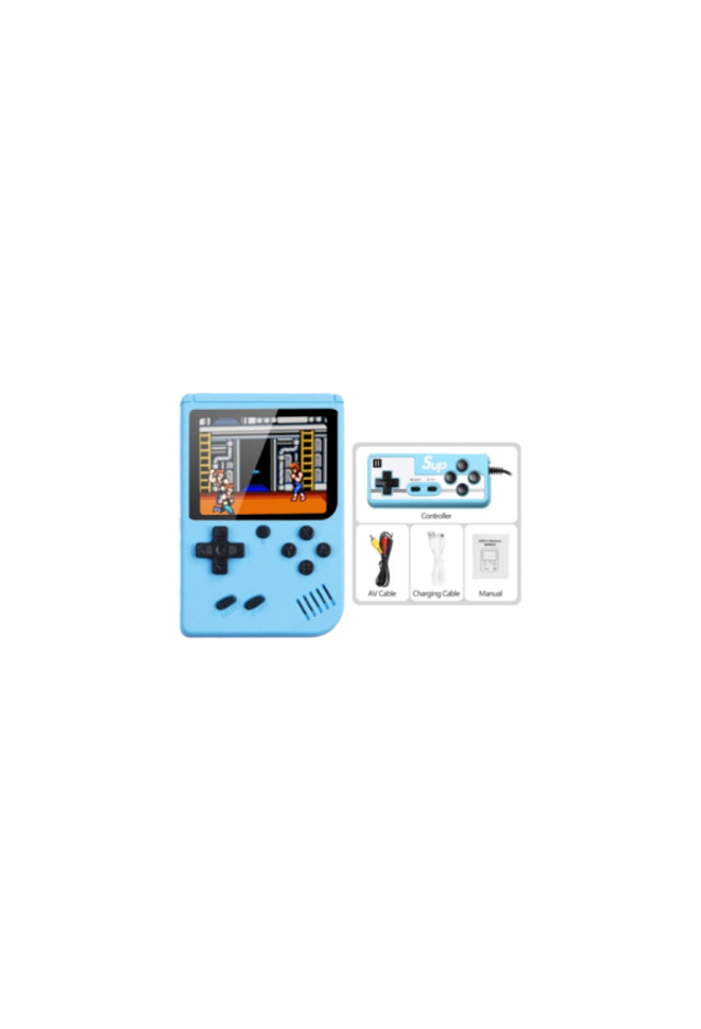Retro Mini-Videospiel Konsole turkis mit Gamepad