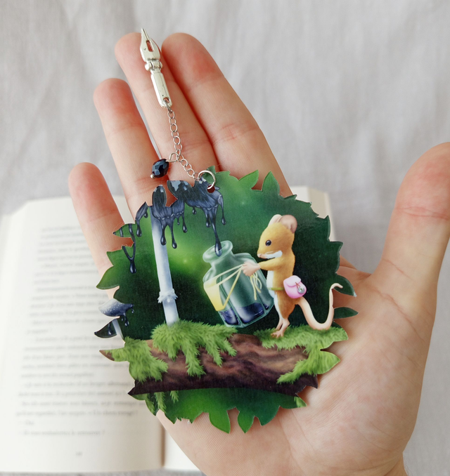 Marque page Souris champi