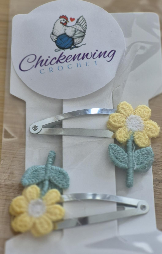 Handmade cute flower hair clips 