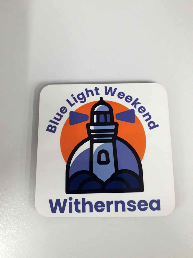 Blue Light Weekend Coaster