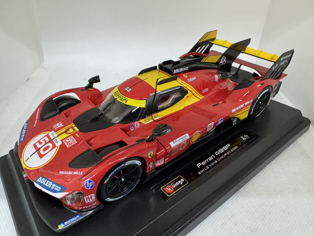Ferrari 499P winner Le Mans 2024 Bburago 1:24