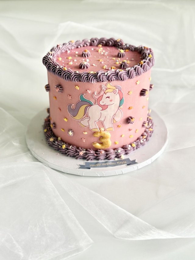 Pink Unicorn Birthday cake