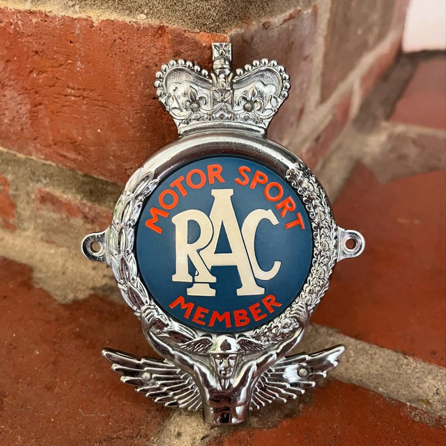 RAC Motor Sport Members Car Badge Type 2 1955 to Early 1960’s