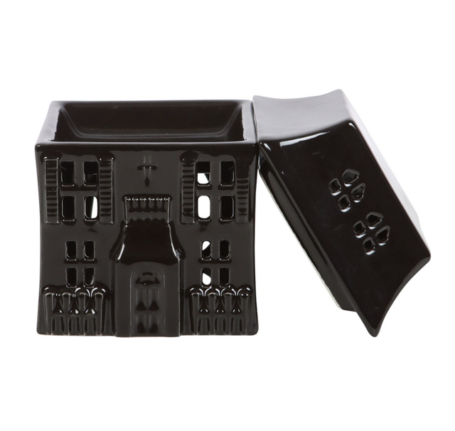 🎃 Haunted House Oil Burner – Gothic Halloween Wax & Fragrance Oil Warmer