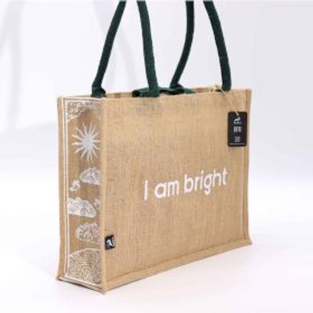 Hop Hare Affirmation Jute Bag