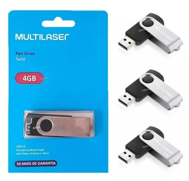 2239 - Pen Drive  Twt 4Gb Multilaser