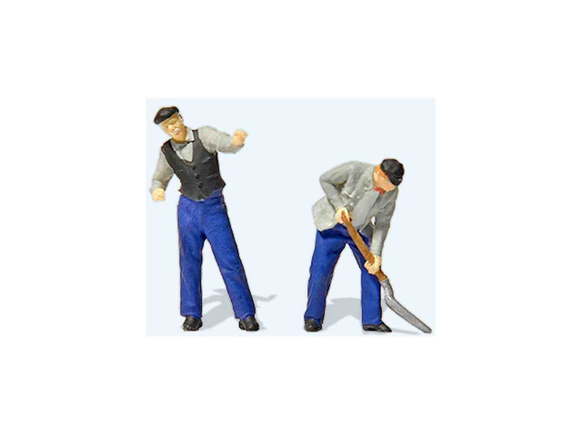 Conducteur et chauffeur de locomotive preiser 28276 H0