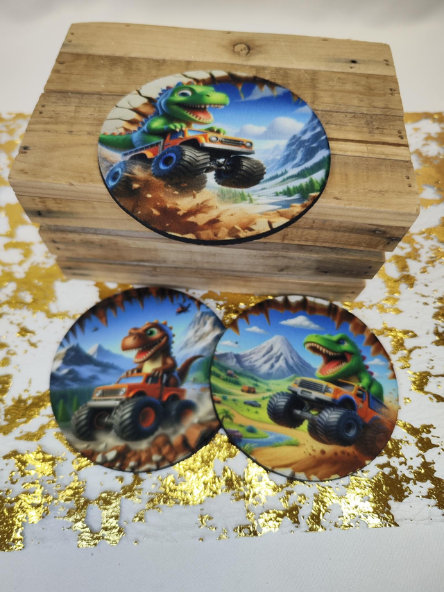 Sous tasse dinosaure 