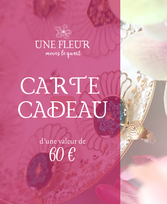 Carte Cadeau de 60 € 