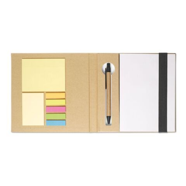 Notebook with memo set and pen