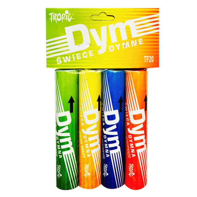 PAQUET DE 4 FUMIGÈNES MULTI COULEURS