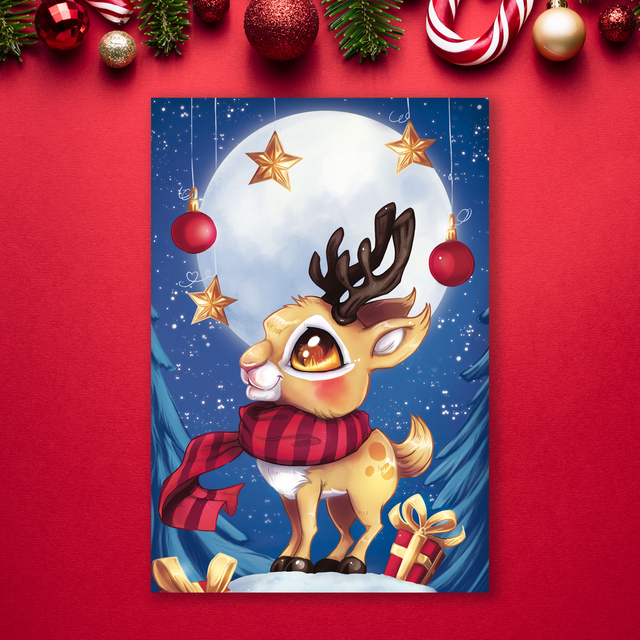 Lot de 5 cartes postales de Noël