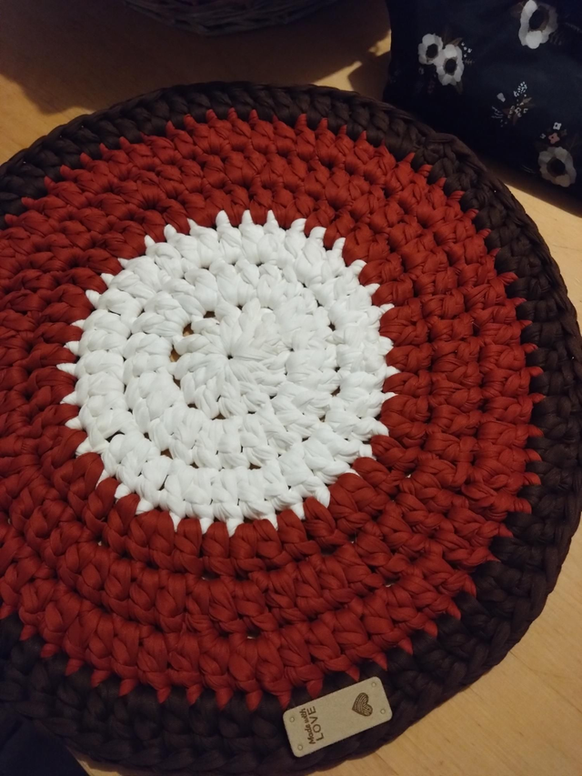 Tapis cosy coco bordeaux marron