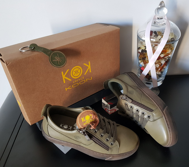 Baskets femme Kok and Koon Bérénice kaki