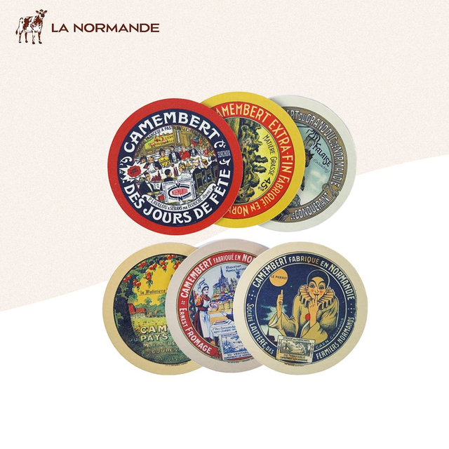 Sous-verres collectors - étiquettes de camembert